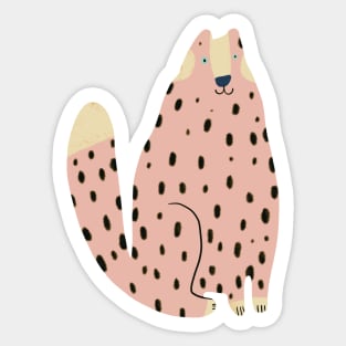 Pink cat Sticker